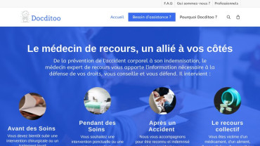 Page d'accueil du site : Docditoo