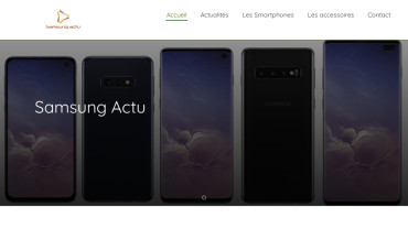 Page d'accueil du site : Samsung Actu