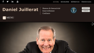 Page d'accueil du site : Daniel Juillerat
