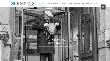 Page d'accueil du site : Noisy Kid Pictures