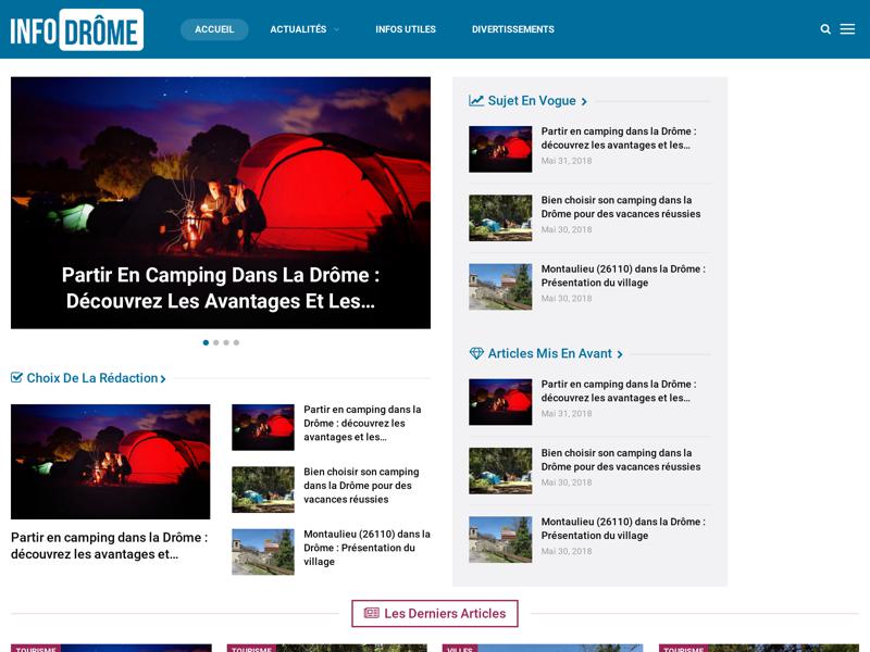 InfoDrôme : le site d’actualité touristique autour de la Drôme