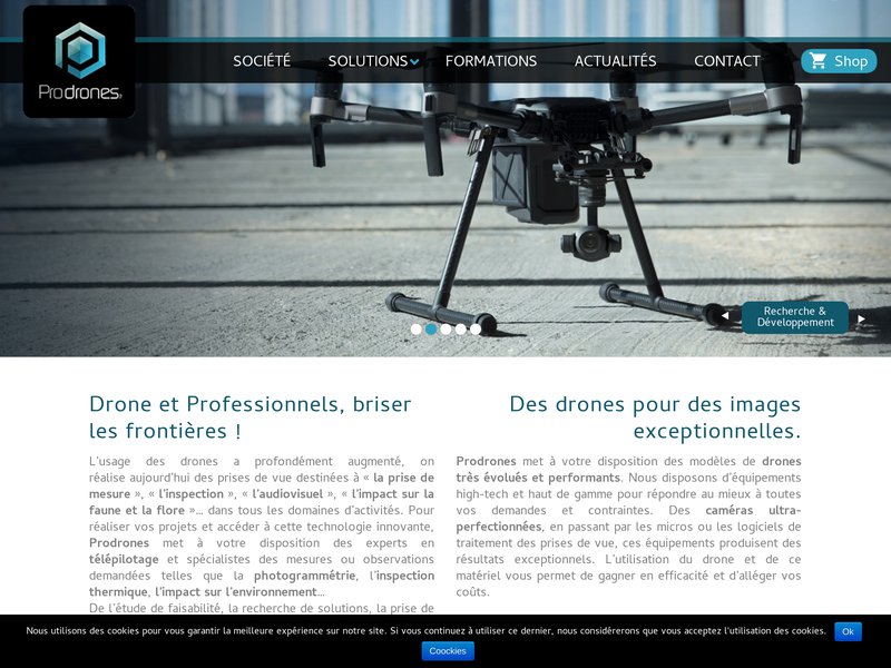 Prodrones : entreprise de drones professionnels au coeur de tous vos projets à Wimille