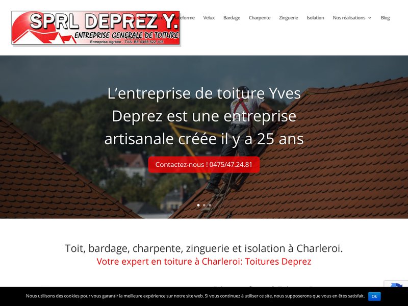 Expert des travaux de toiture à Charleroi
