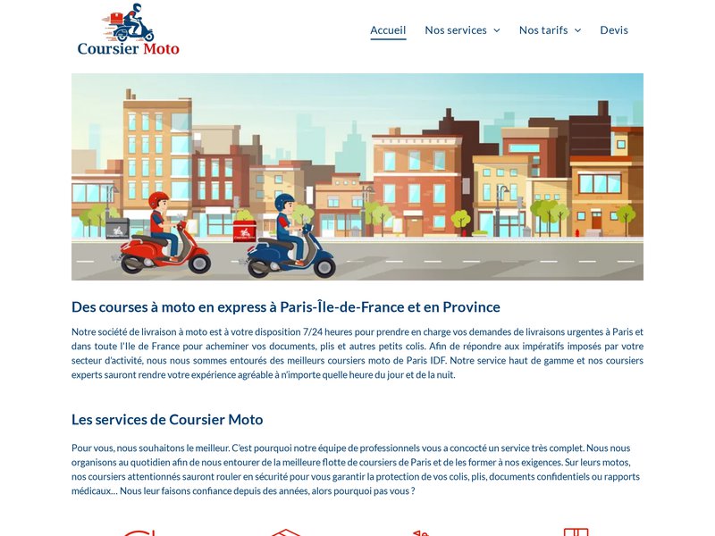 Coursier Moto LA référence en livraison express dans la région francilienne et en province