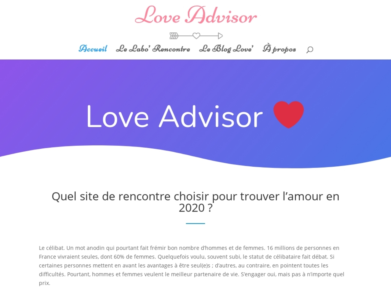 Love Advisor, informations et guide sur les meilleurs sites dédiés aux rencontres sérieuses