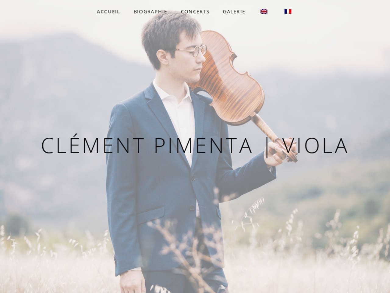 Site d'information sur le célèbre et talentueux altiste Clément Pimenta
