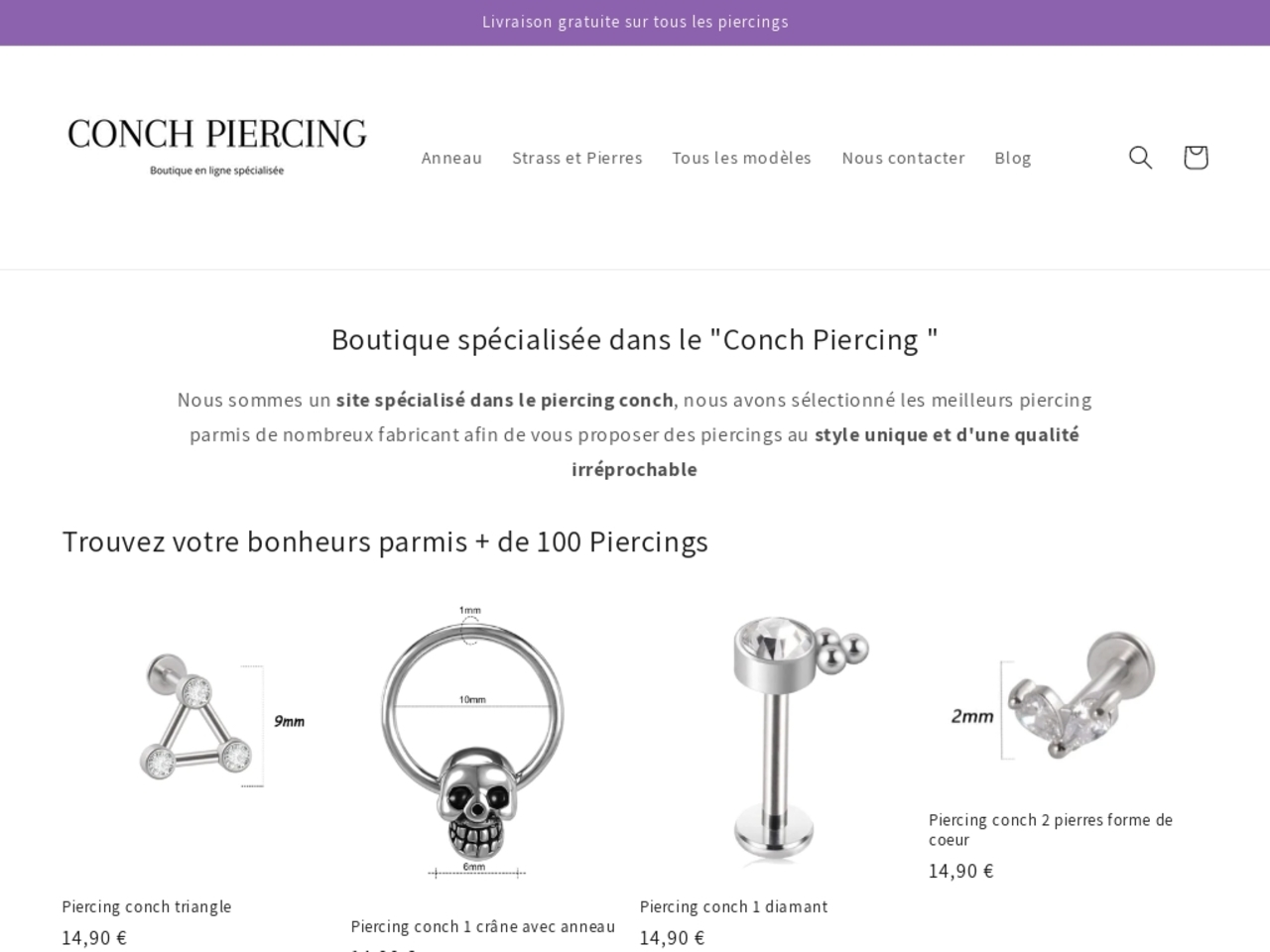 Conch Piercing, la boutique de référence