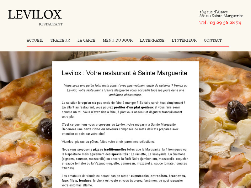 Levilox : Dégustez pâtes, viandes et pizzas de qualité