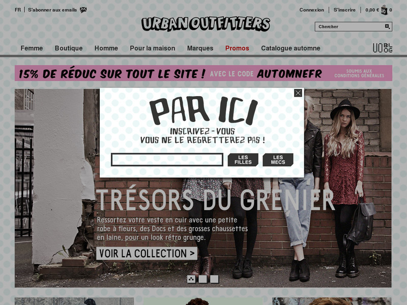 Urban Outfitters : reduction dans la boutique en ligne