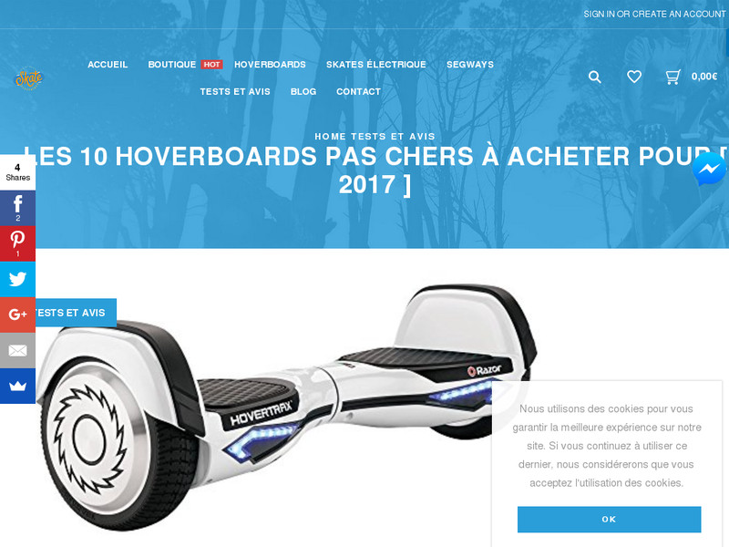 Les hoverboards pas cher
