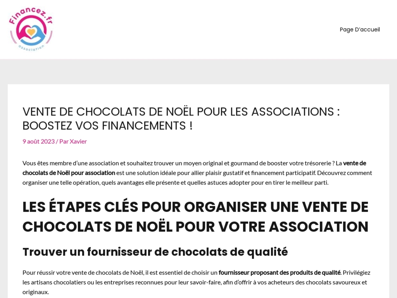 Chocolats festifs pour financer votre association : La recette du succès !