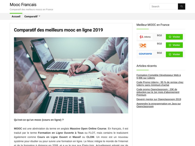 Mooc français : Choisir le meilleur MOOC en ligne 2019