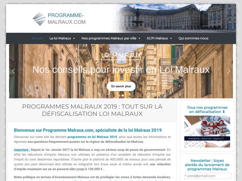 Programme Malraux : Investir En Loi Malraux