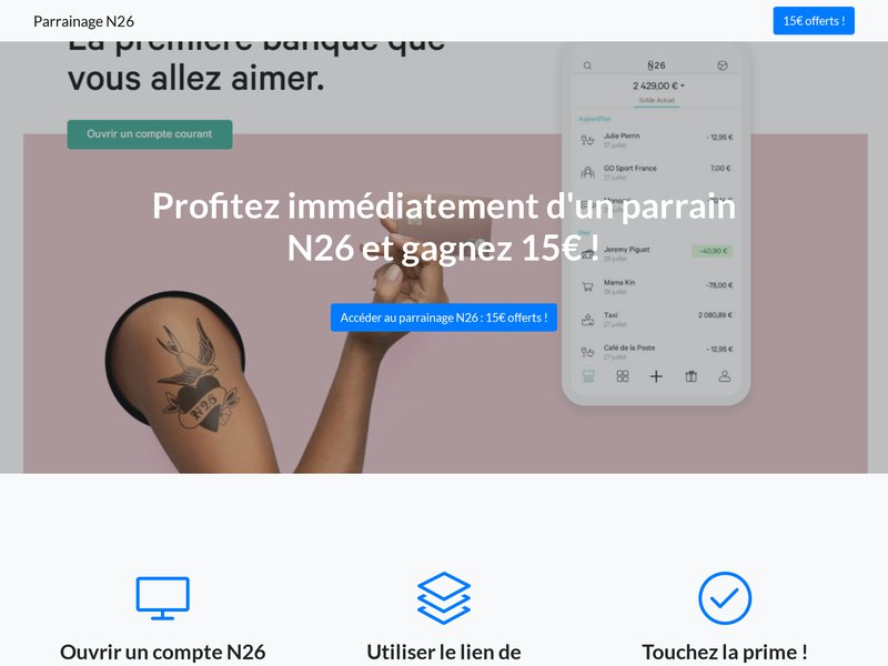 Parrainage N26 Comprendre et jouir du code de parrainage