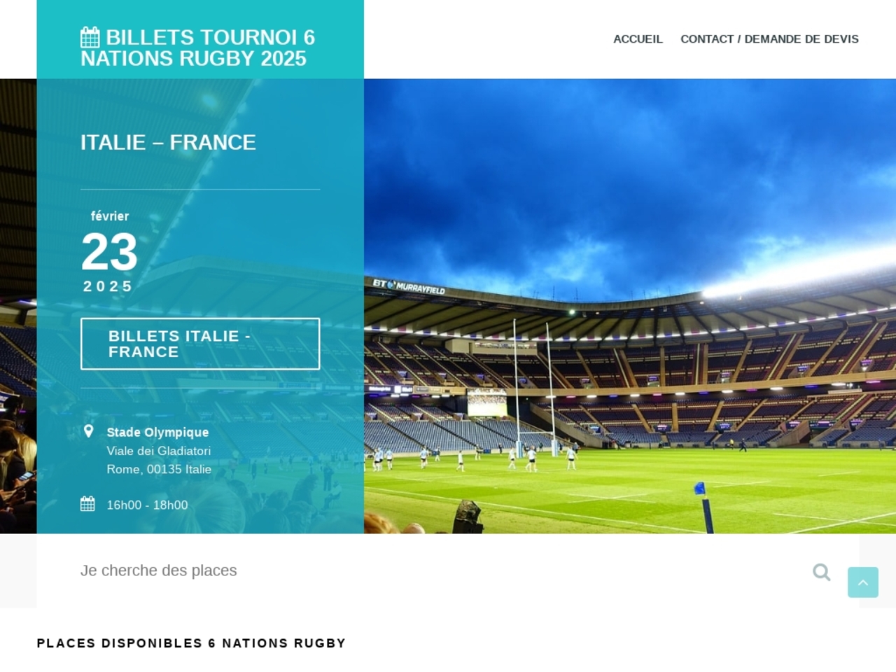 Voyage rugby et billetterie tournoi des 6 nations