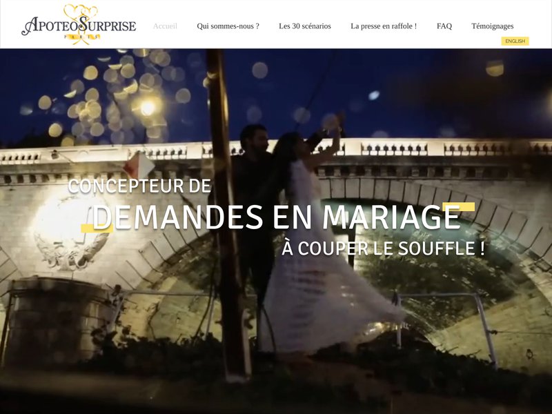 Apoteo Surprise : Comment réussir à coup sûr sa demande en mariage