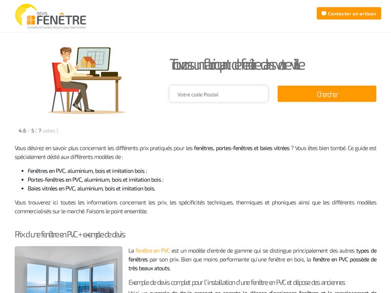Devis Fenetre : Votre spécialiste fenêtre en ligne