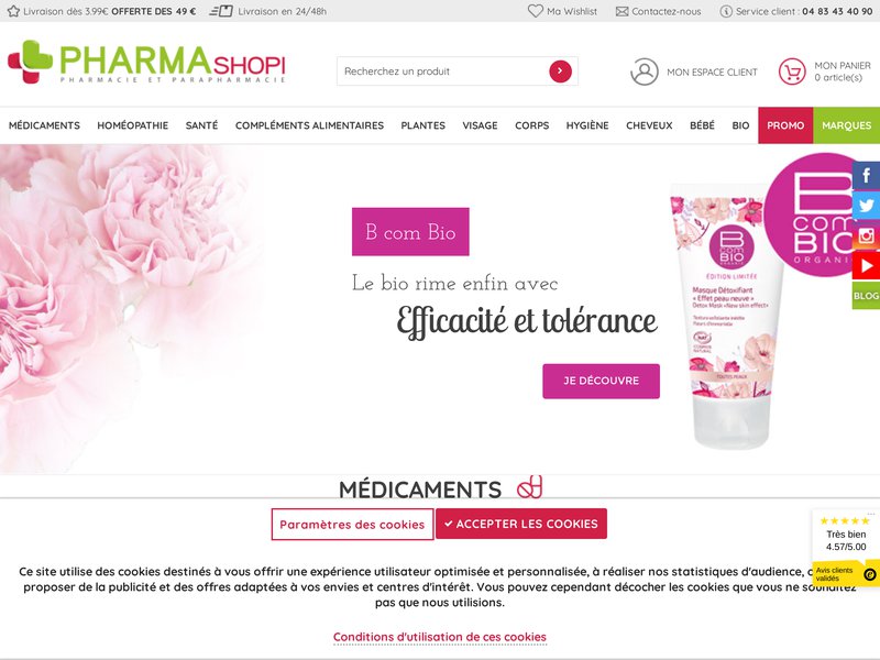 Pharmashopi : Pharmacie En Ligne Et Parapharmacie