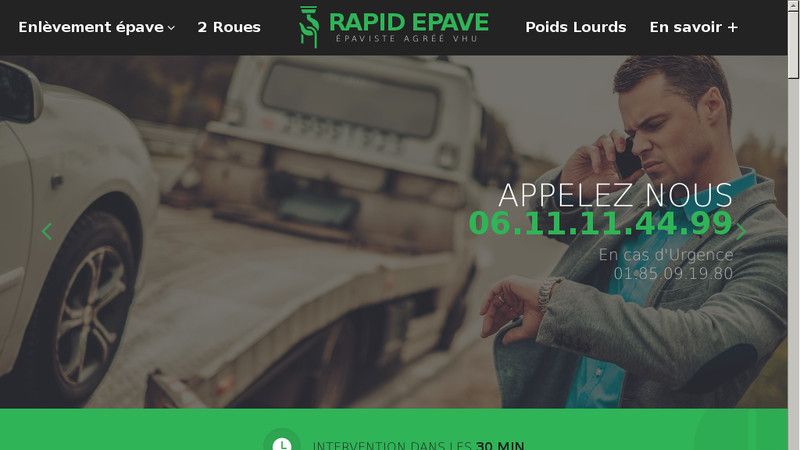 Epaviste Paris - Service d'enlèvement d'épave 
