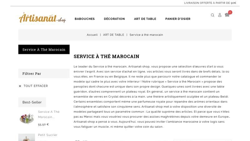 Les services à thé marocains