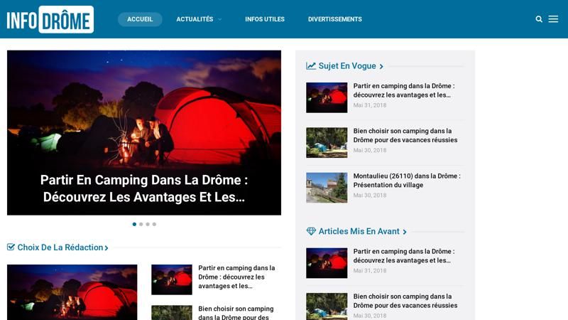 InfoDrôme : le site d’actualité touristique autour de la Drôme