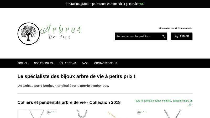 Arbres De Vies : vente en ligne de bijoux arbres de vie pas cher