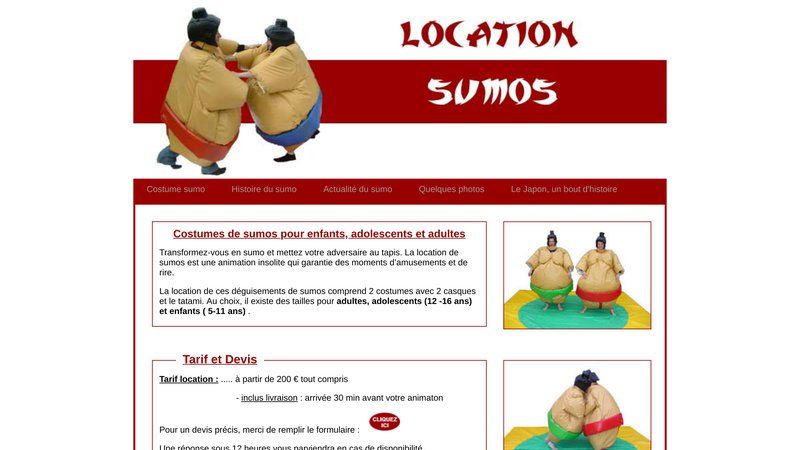 S'amuser avec des habits de sumo pour enfants et adultes