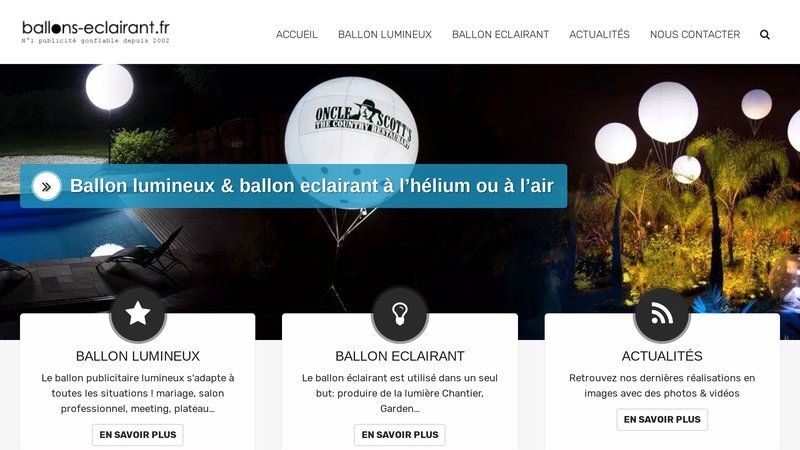 Ballons Eclairant.fr : le concepteur de référence en France