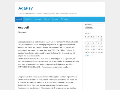 AgaPsy : portail web d'information sur la fédération Santé Mentale France 
