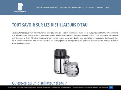 Distillateur-eau.fr, guide d'achat et conseils