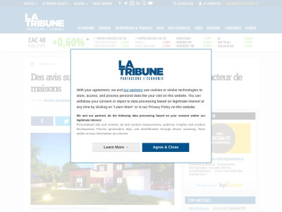 La Tribune, informations et avis sur l'entreprise de construction Maisons Pierre