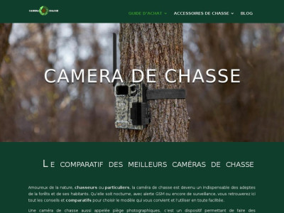 CAMERA DE CHASSE, guide d'information dédié aux caméras de chasse