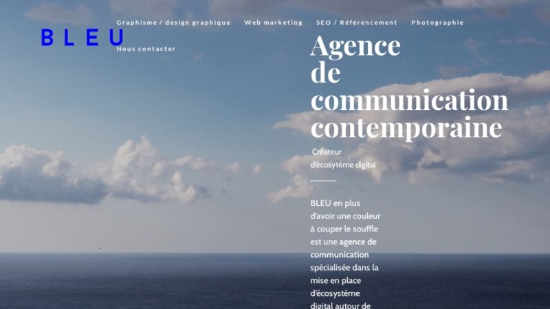 BLEU, agence de communication digitale sur Genève