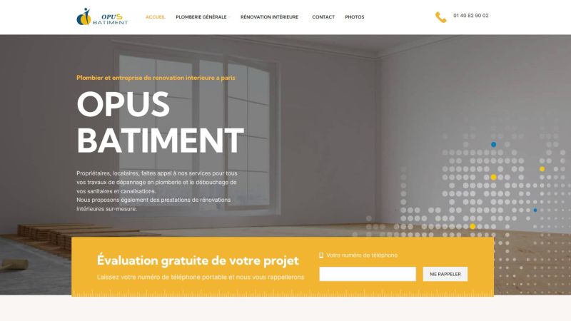 OpusBatiment : votre partenaire pour la plomberie et la rénovation intérieure à Paris