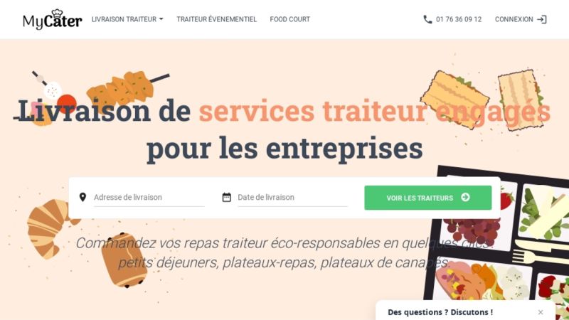 MyCater : votre traiteur événementiel et livraison de plateau repas à Paris