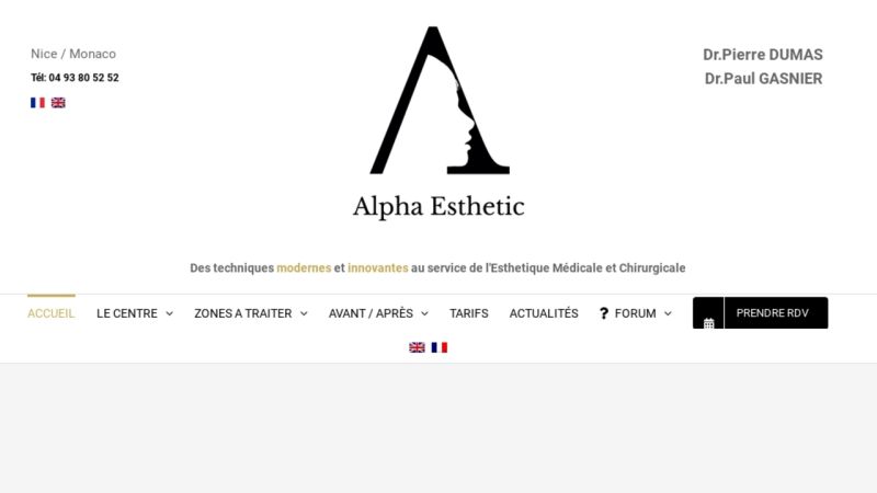 Alpha Esthetic : centre de chirurgie et de médecine esthétique à Nice