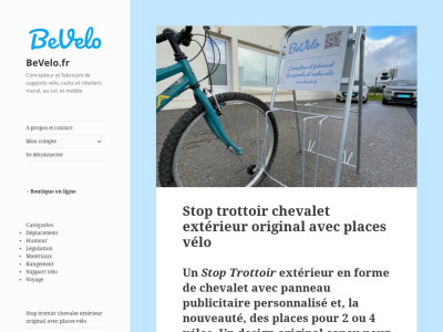 Un chevalet stop trottoir publicitaire élégant conçu pour le commerçant et les cyclistes