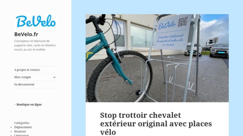 Un chevalet stop trottoir publicitaire élégant conçu pour le commerçant et les cyclistes