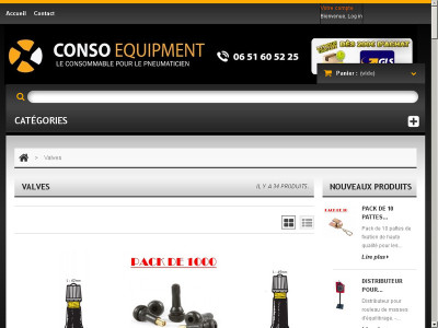 Entretien des pneus : Valves et diverses pièces chez Conso Equipment