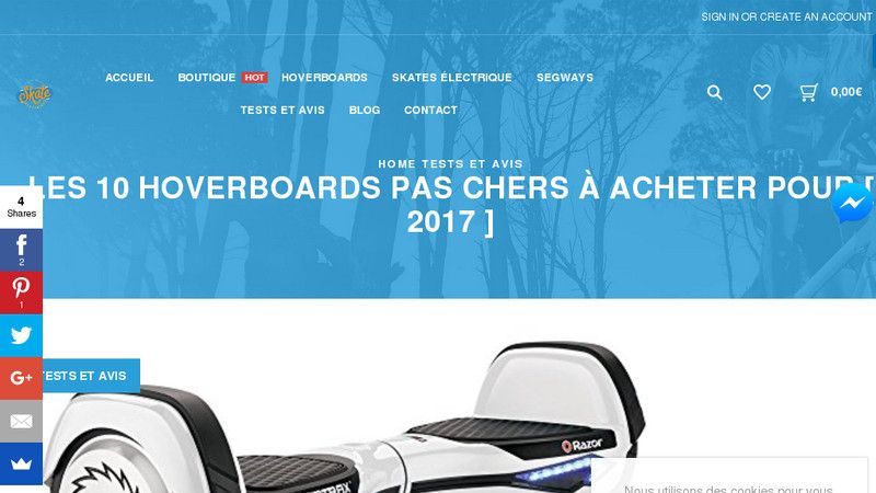 Les hoverboards pas cher