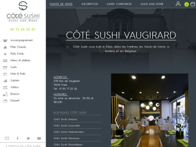 La livraison de sushis disponible à Vaugirard
