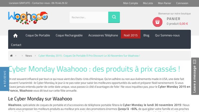 Waahooo vous invite au Cyber Monday 2015
