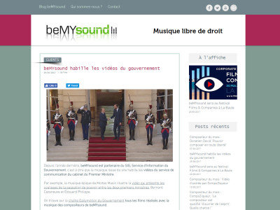 beMYsound.fr illustre les vidéos du gouvernement français