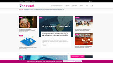 Page d'accueil du site : Innovant