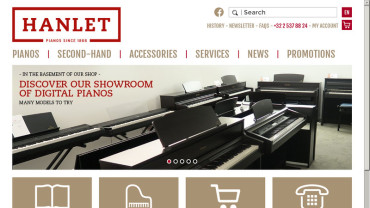Page d'accueil du site : Hanlet