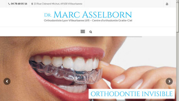 Page d'accueil du site : Docteur Marc Asselborn