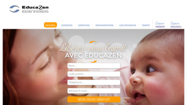Page d'accueil du site : EducaZen