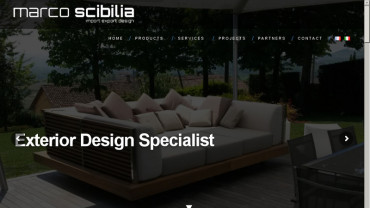 Page d'accueil du site : Marco Scibilia