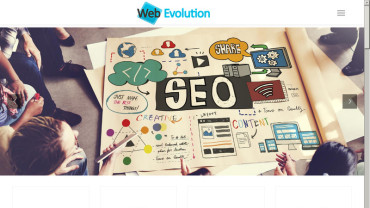 Page d'accueil du site : Web evolution