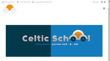 Page d'accueil du site : Celtic School
